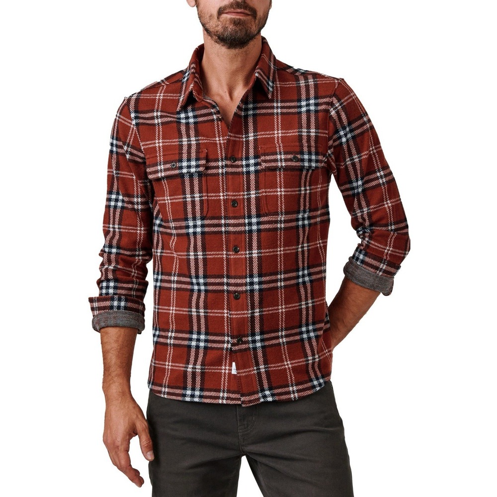 7 Diamonds Generation Shirt Soft Flannel Button up Mens 2XL Plaid 4 Way Stretch‎